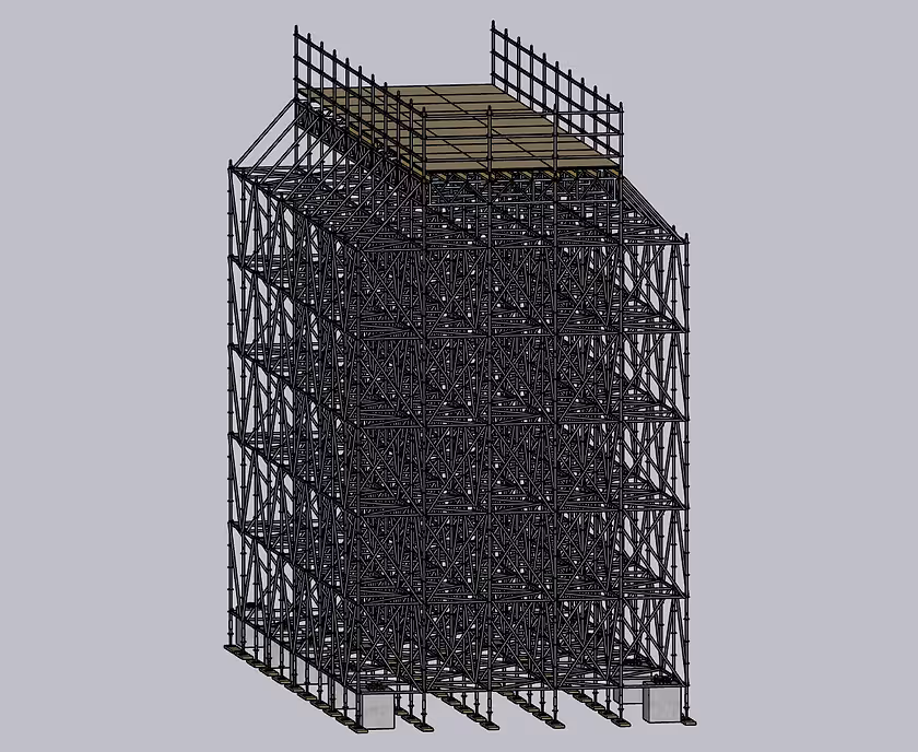 3D-Modell: Industriegerüst